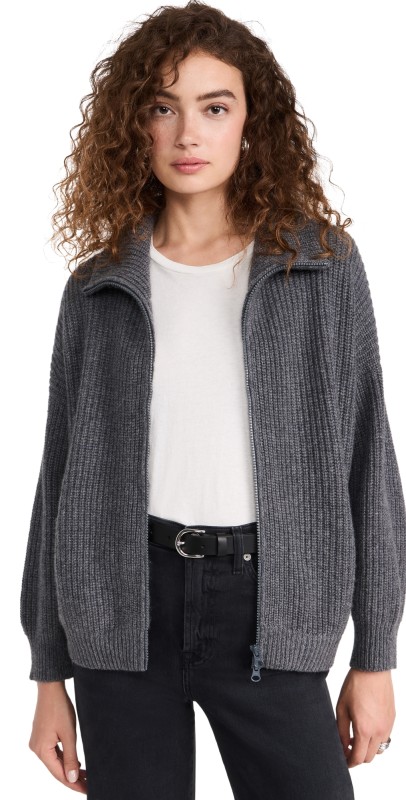 LISA YANG Mela Cardigan Graphite