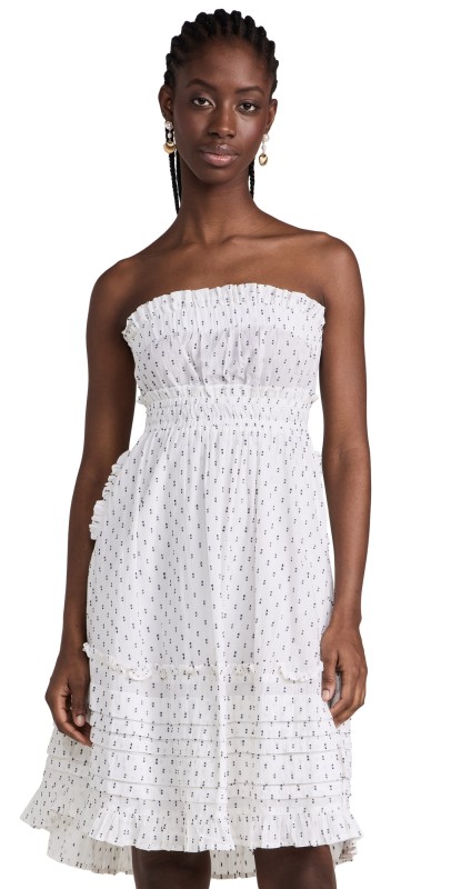 TRUTH Maya Swing Dress White w/ Black