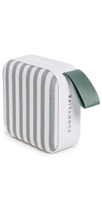 SunnyLife Portable Travel Speaker Olive Stripe