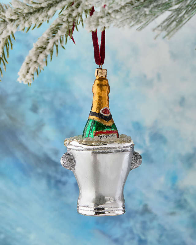 Champagne Bucket 2024 Holiday Ornament