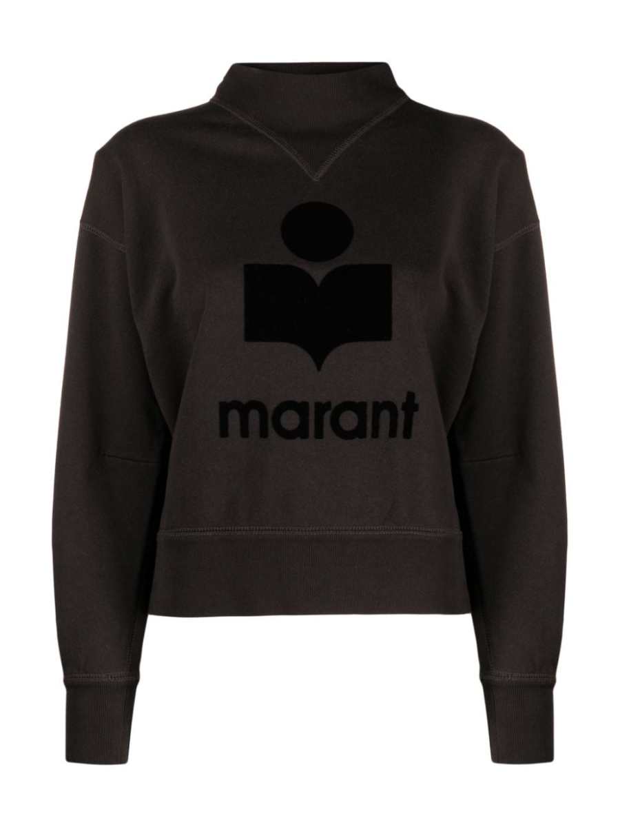 Moby flocked-logo sweatshirt