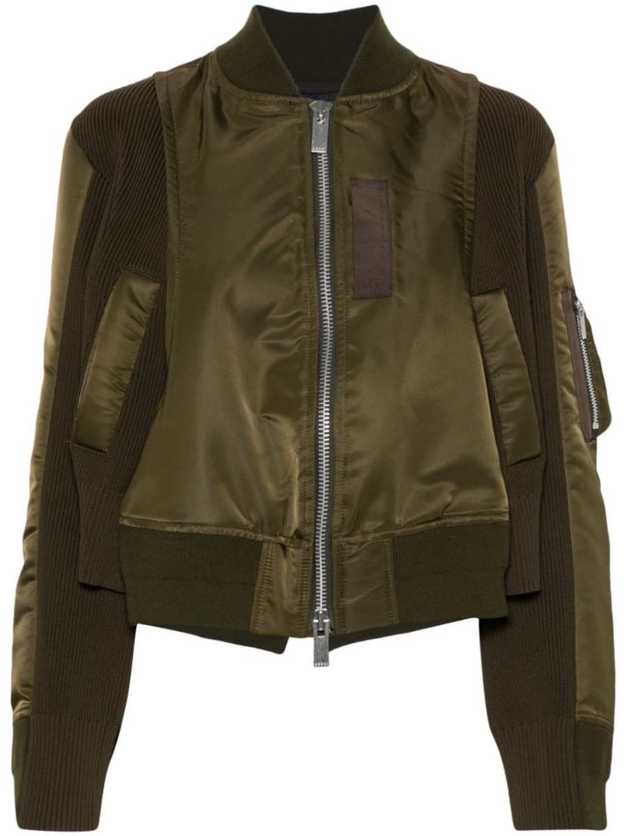 panelled bomber jacker