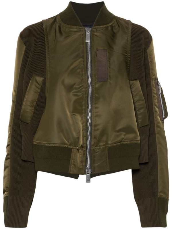 panelled bomber jacker