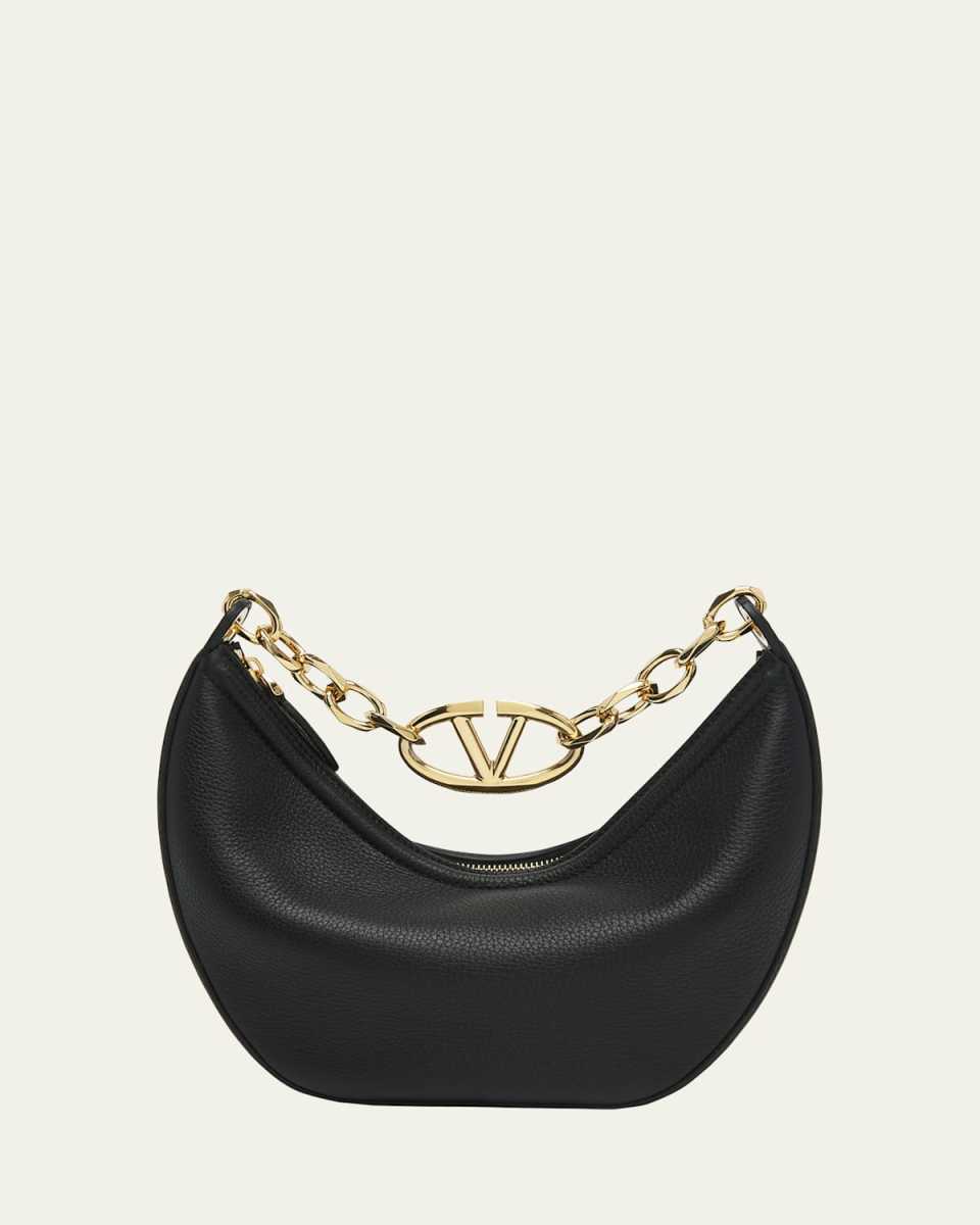 Small VLOGO Moon Hobo Bag