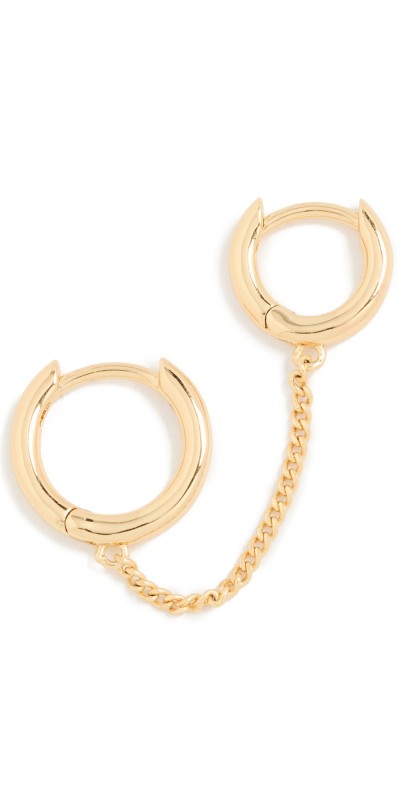 Gorjana Lou Double Huggie Gold