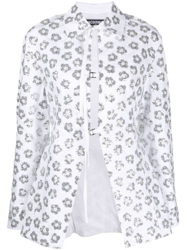 La Chemise Lavoir Brodée embellished shirt