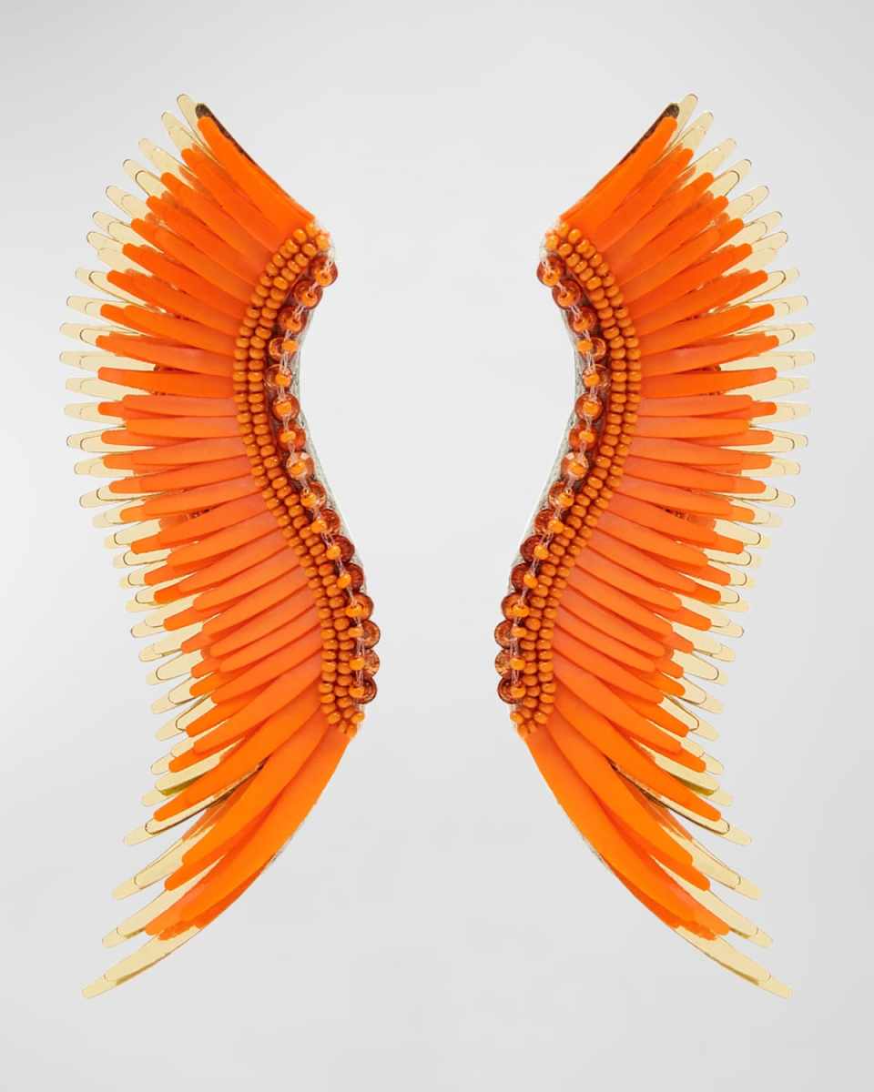 Madeline Gameday Earrings, Orange/Gold
