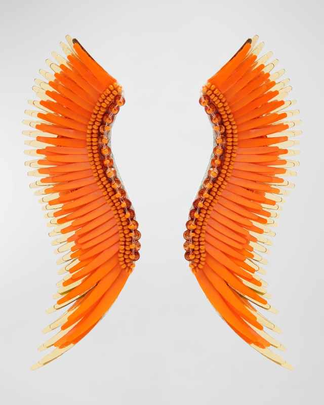 Madeline Gameday Earrings, Orange/Gold