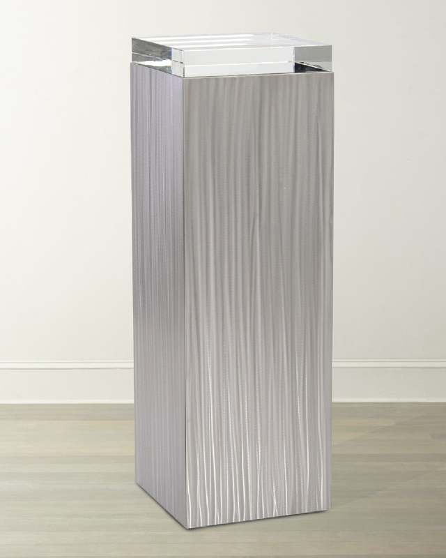 Lucena Brushed Stainless Steel Pedestal III