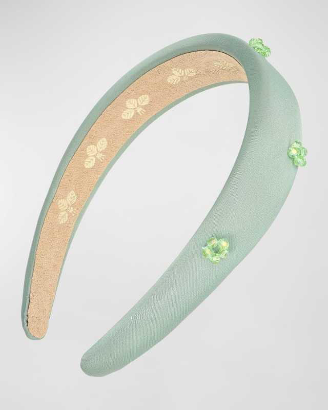 Gracie Beaded Satin Headband