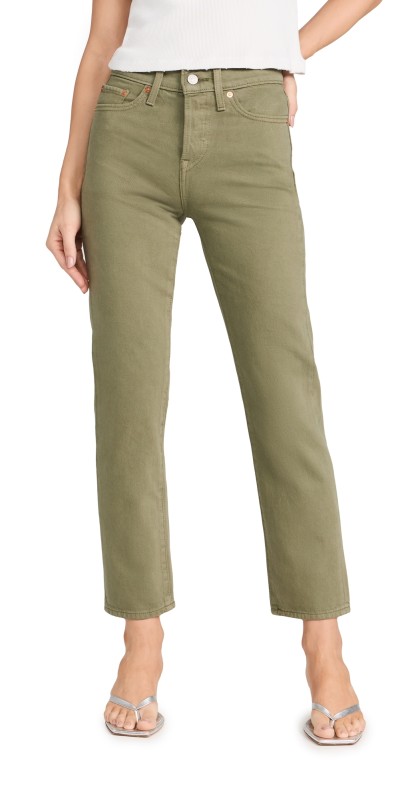 Levi's Wedgie Straight Jeans Steeped Lichen Green