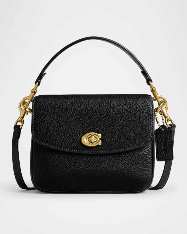 Cassie 19 Polished Pebbled Leather Crossbody Bag