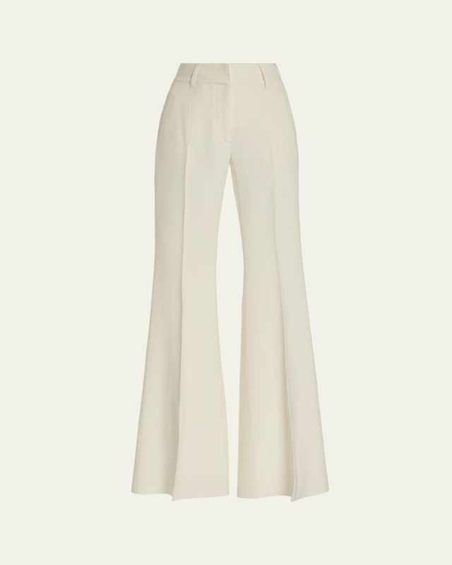 Rhein Flared Cady Wool Pants