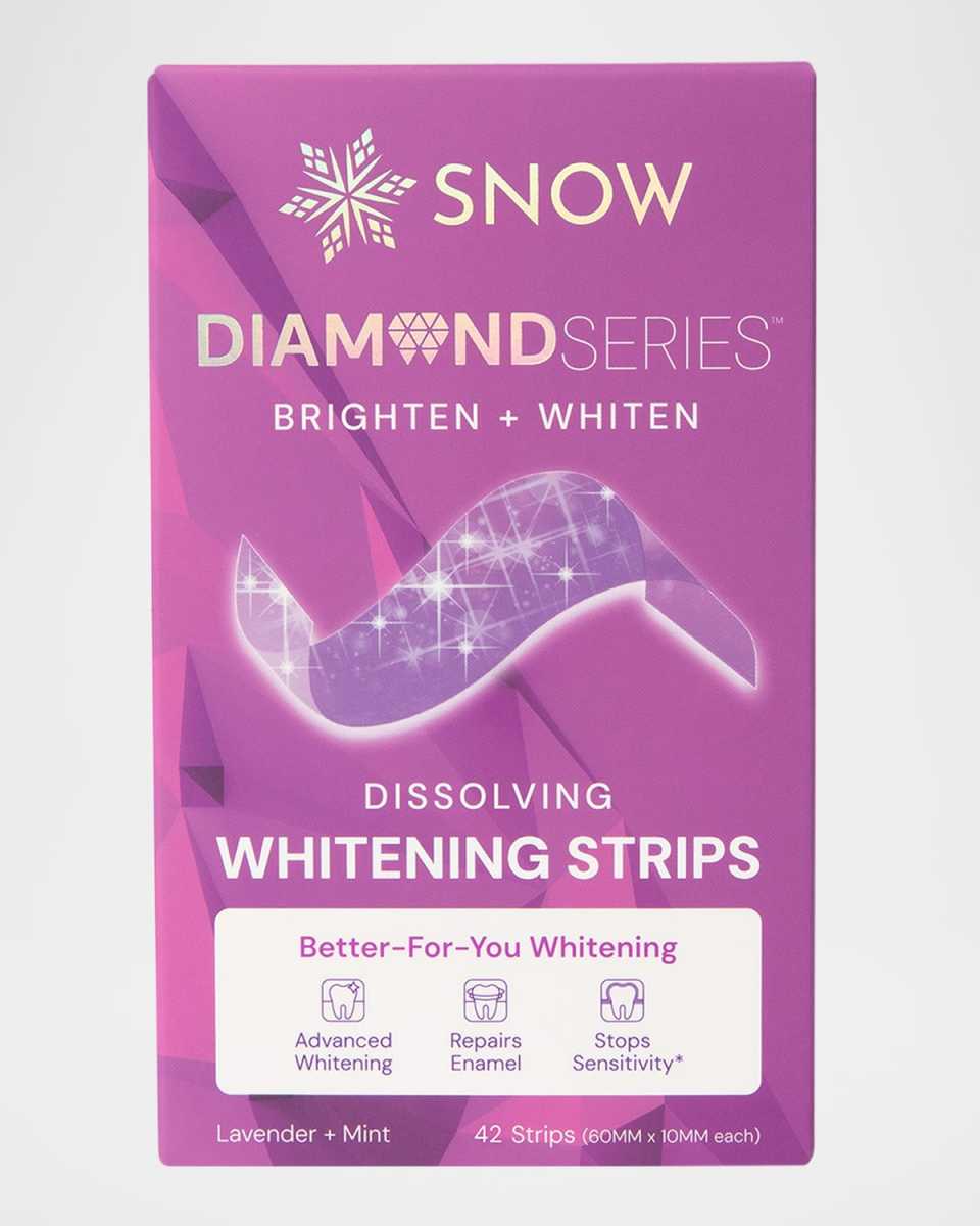 DiamondSeries Dissolving Teeth Whitening Strips with Instant Brightening, 42 Stripes