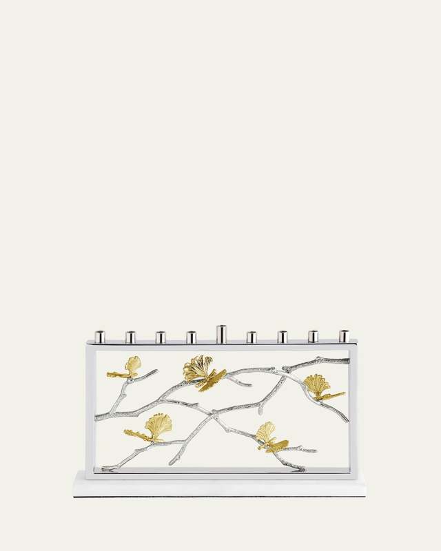 Butterfly Ginkgo Luxe Menorah
