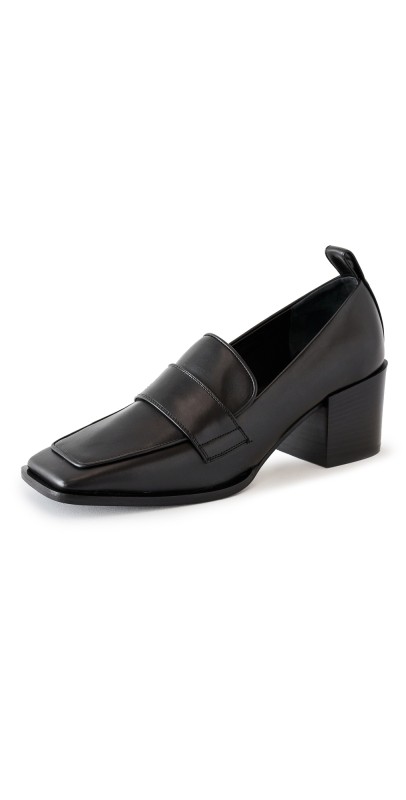 AEYDE Anka Calf Leather Black Flats Black