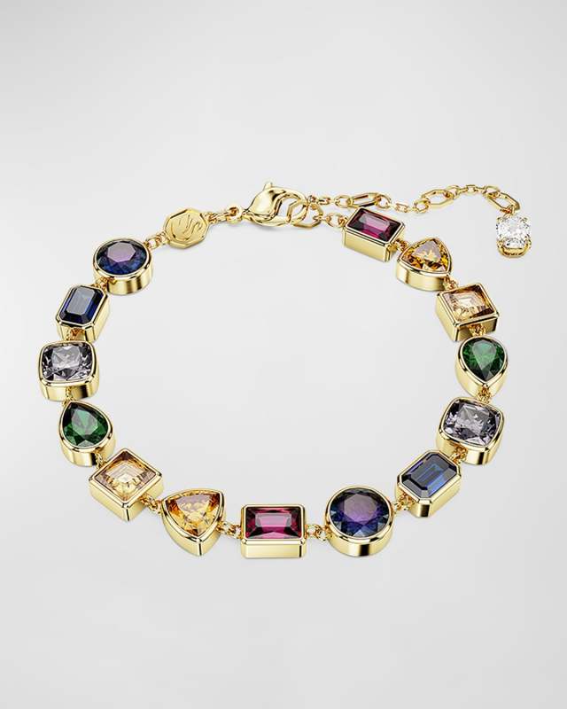 Stilla Gold-Plated Mix-Cut Crystal Bracelet