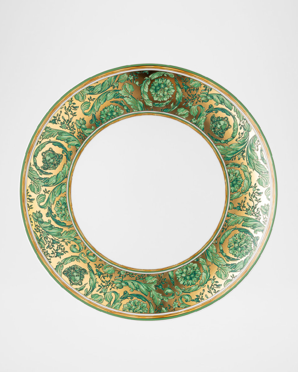 Medusa Garland Green Dinner Plate