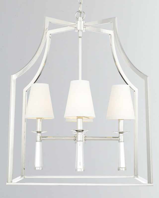 Baxter 4-Light Polished Nickel Chandelier