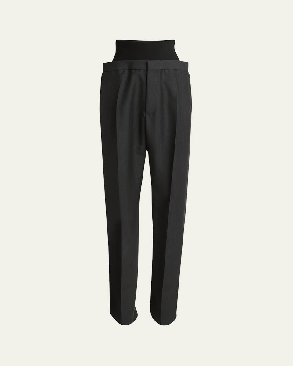 Knit Band Top Trousers