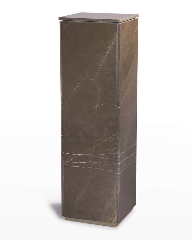 Graffito Marble Pedestal