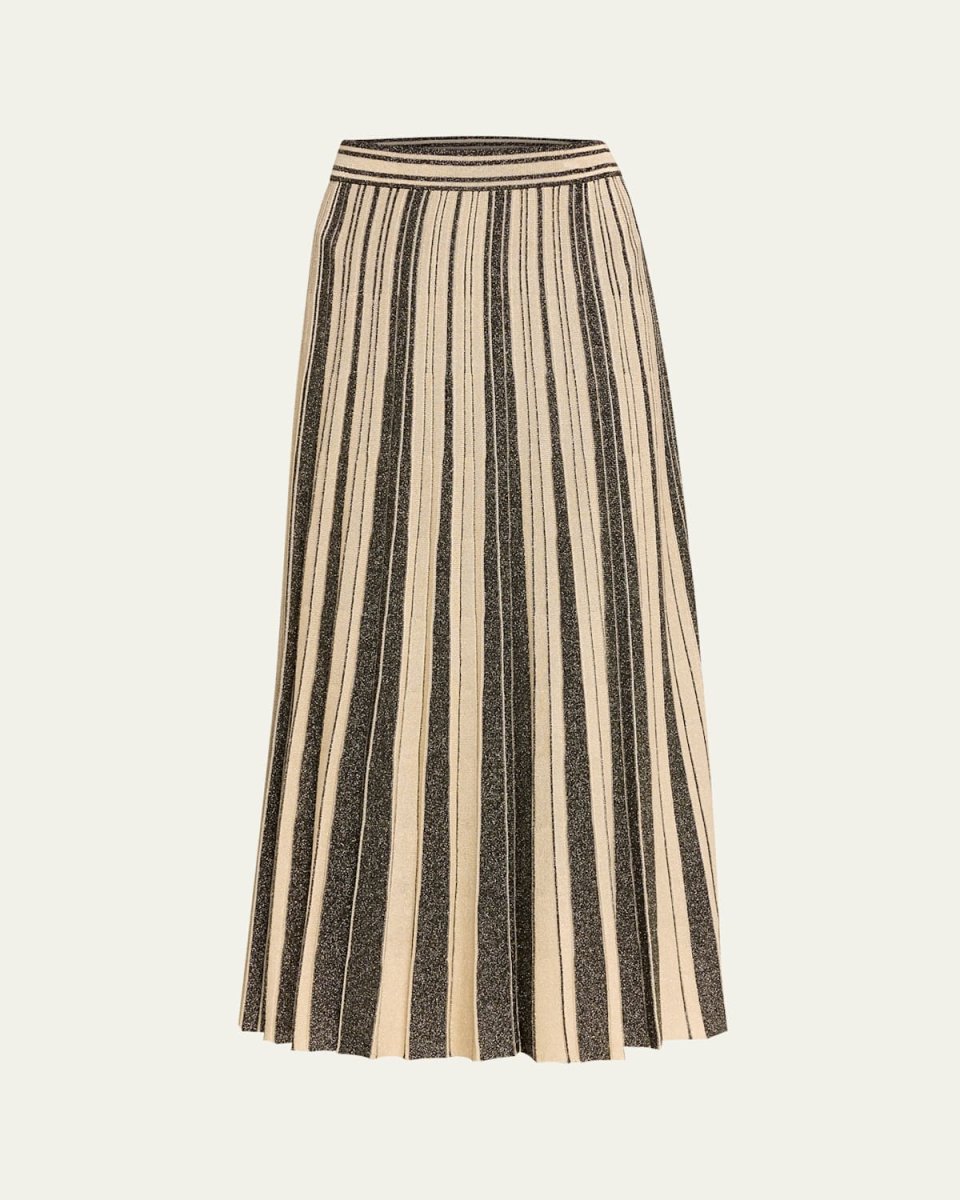 Illustration Metallic Skirt