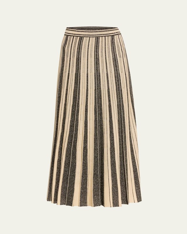 Illustration Metallic Skirt