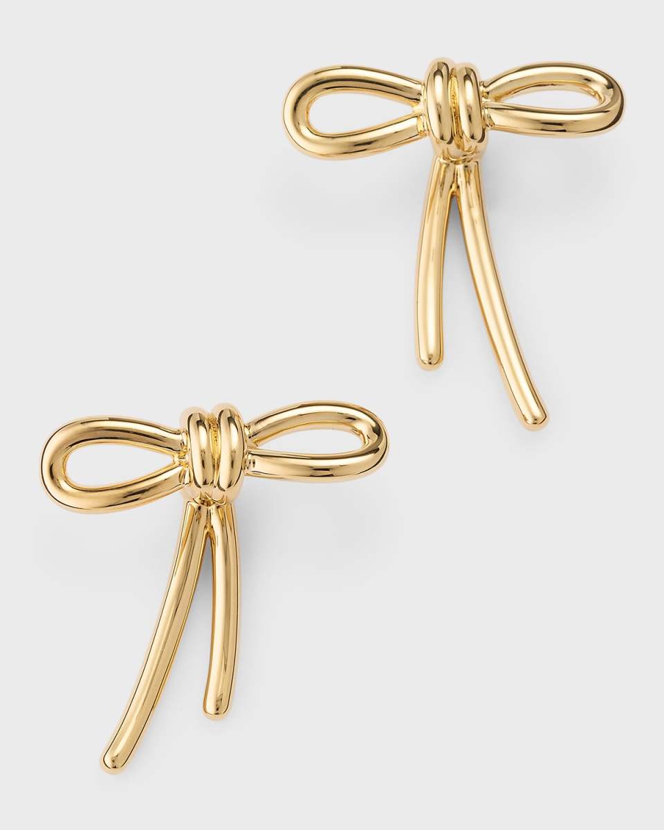 Bow Earrings with Matching Backs