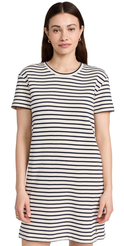 Splendid Whitney Stripe Dress Navy/White