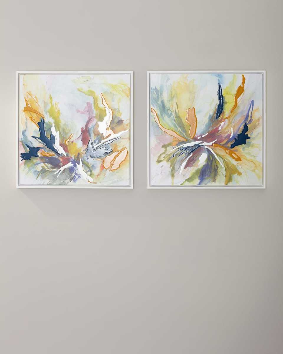 Spring Dance Giclee Canvas Art, Set of 2