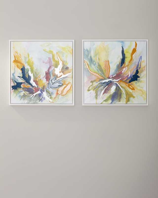 Spring Dance Giclee Canvas Art, Set of 2
