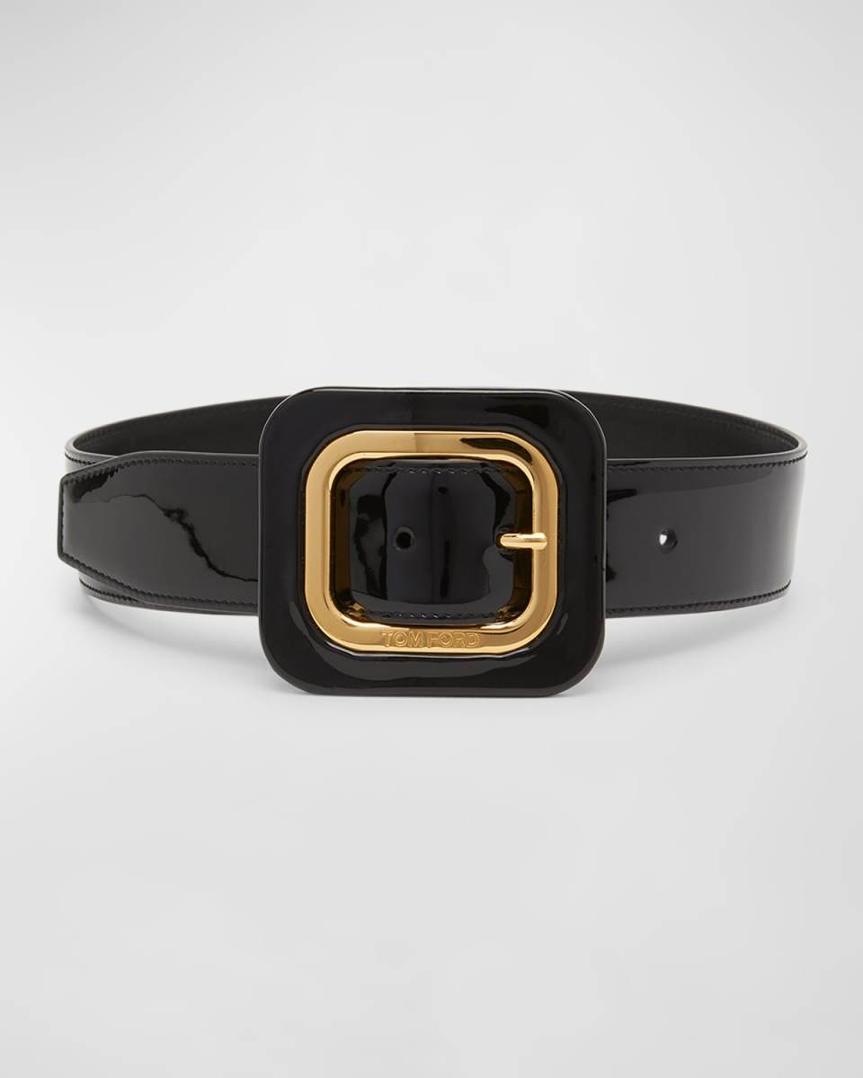Frame Patent Leather Belt