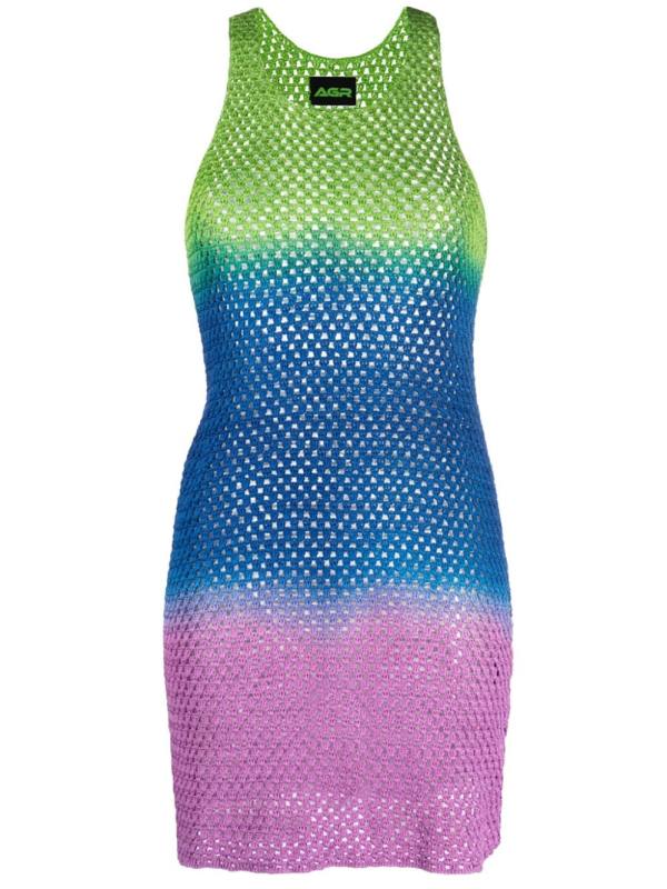 ombré open-knit dress