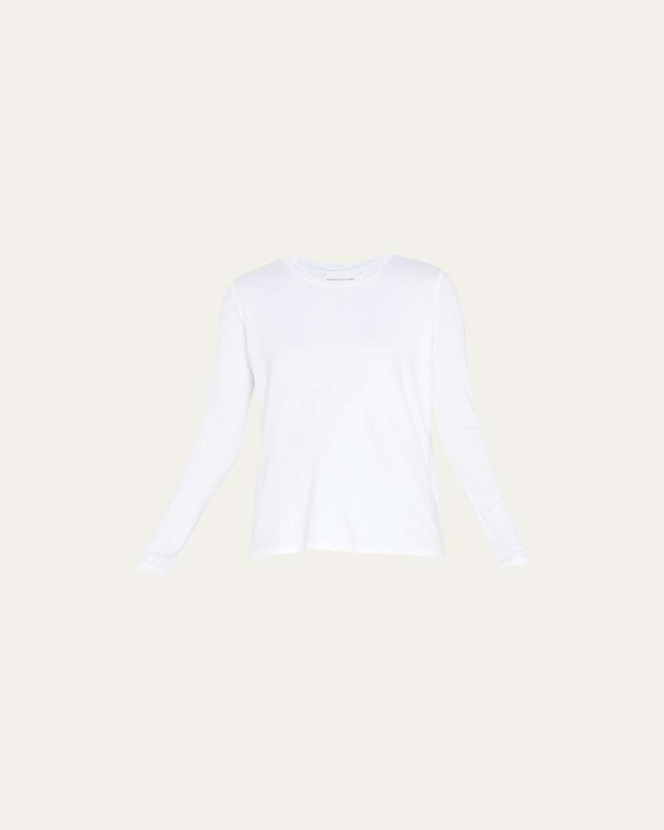 Soft Touch Pleated Crewneck Pullover