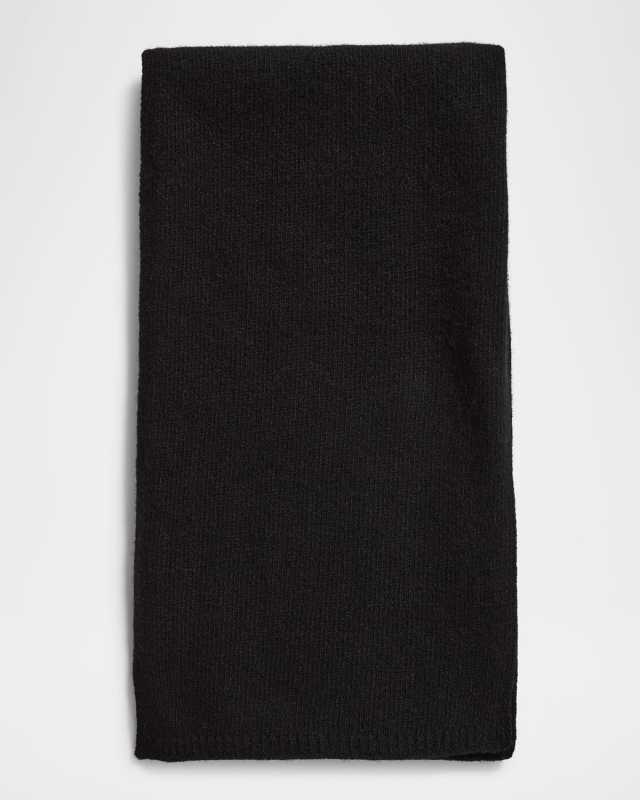 Cashmere Scarf W/ Rolled Trim