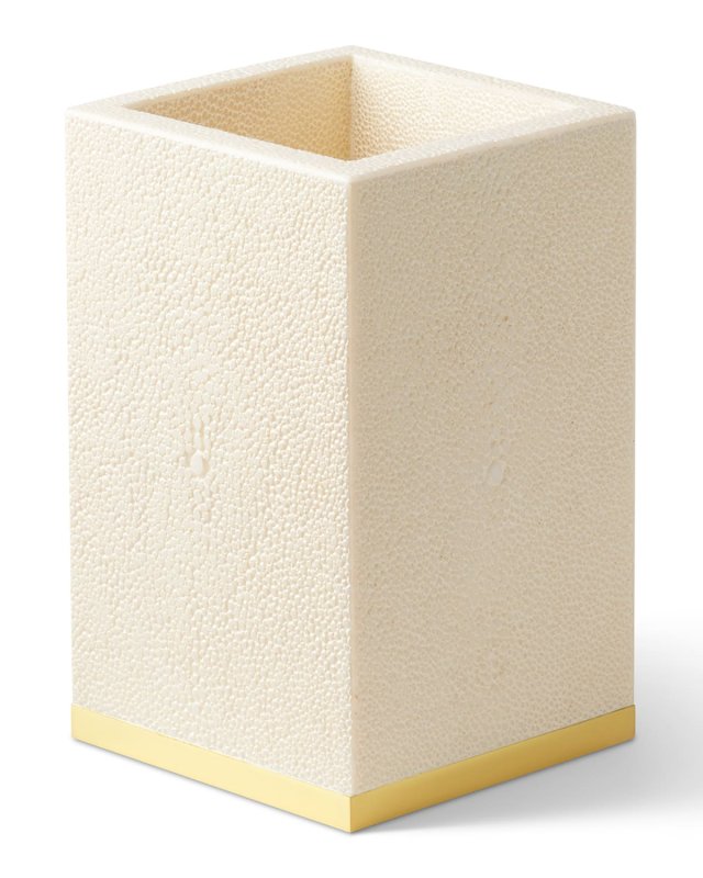 Faux Shagreen Pencil Cup