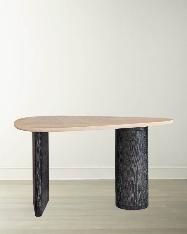 Oeuf Travertine Desk