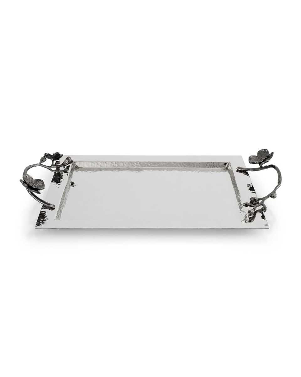 Black Orchid Medium Serving Tray