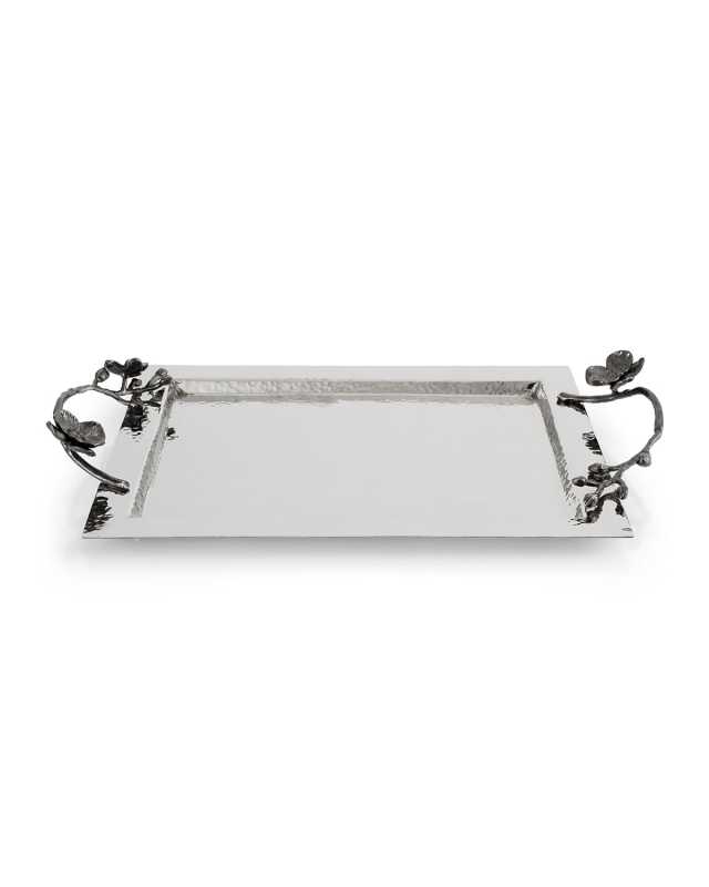 Black Orchid Medium Serving Tray
