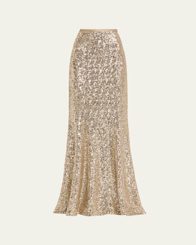 Sequined Fishtail Skirt