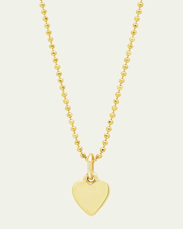 18k Heart Charm Necklace