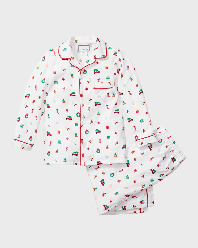 Kid's Winter Nostalgia Pajama Set, Size 6M-14
