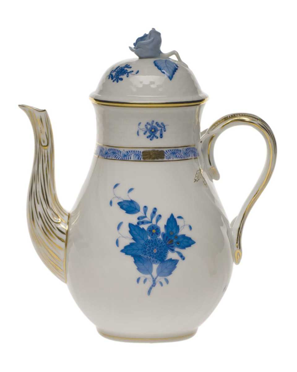 Chinese Bouquet Blue Coffee Pot