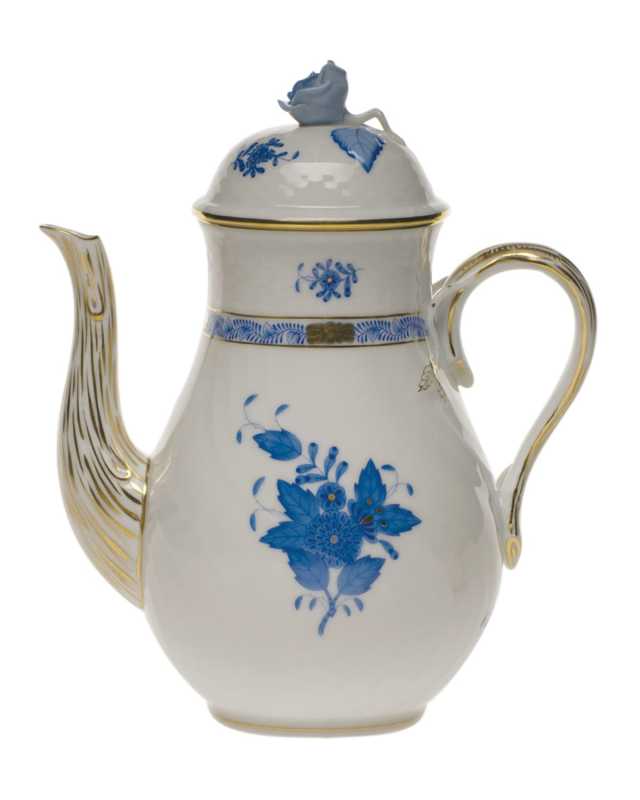 Chinese Bouquet Blue Coffee Pot