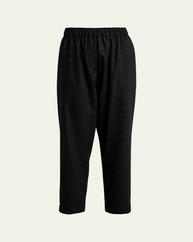 Mid-Rise Flannel Pants