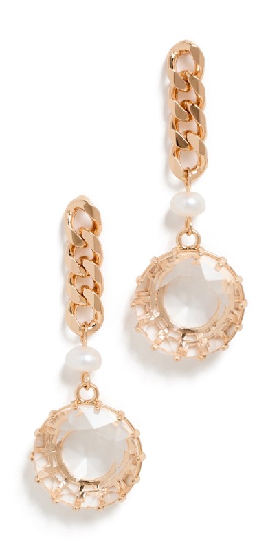 DANNIJO Sawyer Earrings Gold/Clear