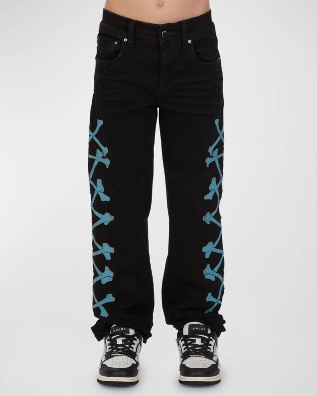 Kid's Bones Straight-Leg Jeans, Size 4-12