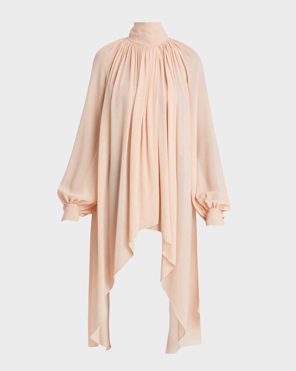 Silk Georgette High-Low Dress