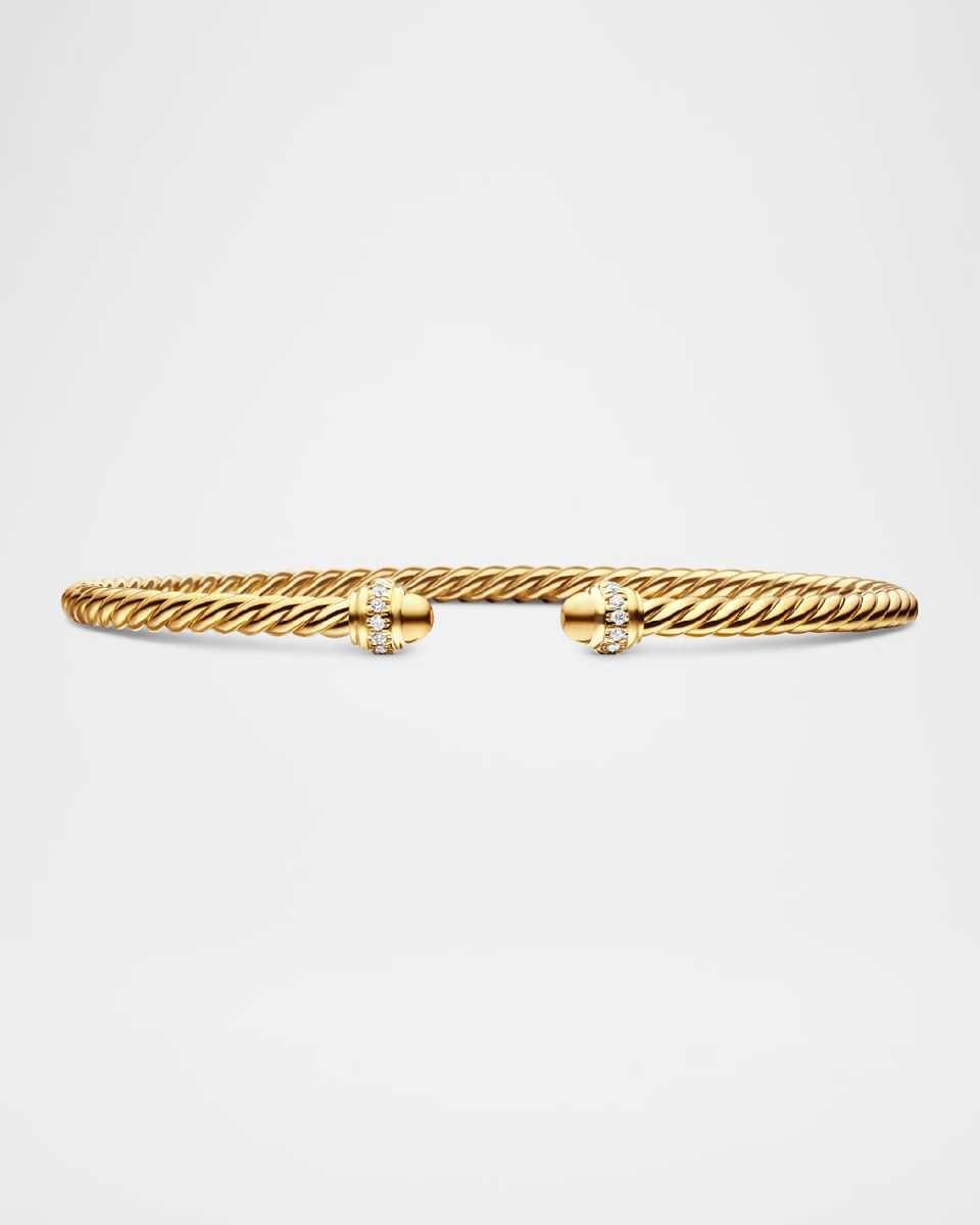3mm Cablespira Bracelet in 18K Gold