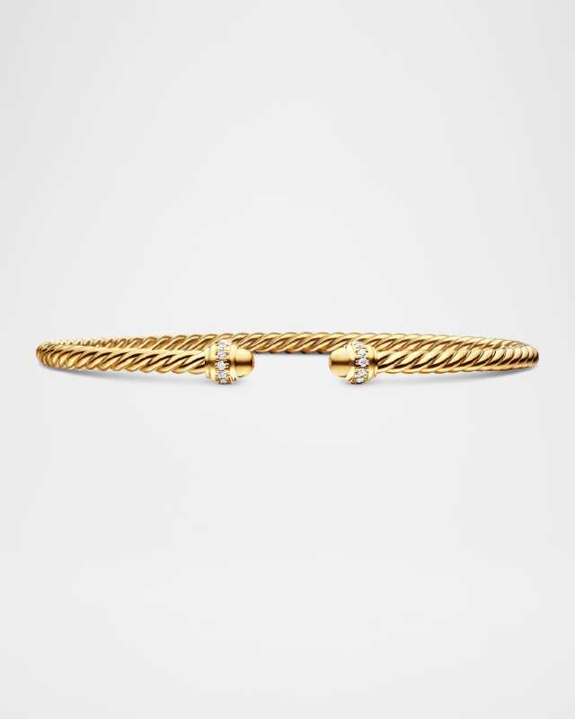 3mm Cablespira Bracelet in 18K Gold